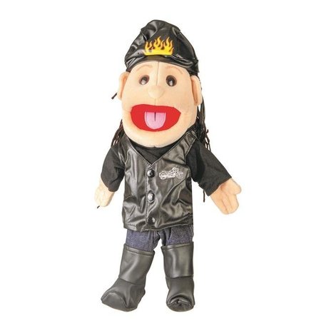 SUNNY TOYS Sunny Toys GL3814 14 In. Biker In Leather Jeans - Female; Glove Puppet GL3814